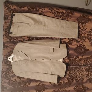 Bernini 2 piece set mens suit striped made in Italy 🇮🇹